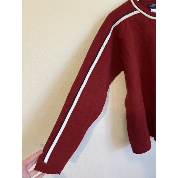 Tommy Hilfiger Striped Knit Sweater Men’s XL Red VTG Embroidered Logo Wool Cotto - Picture 5 of 6